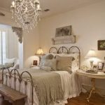 Vintage Shabby Chic Bedroom Furniture Layout.