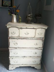 black shabby chic furniture | white over black and sanded by Shabby Chic  girl | Furniture Upcycling!