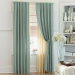 View in gallery blue sheer curtains