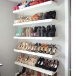 LACK Wall Shelf for Shoe Storage.