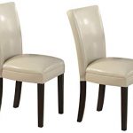 Carter Upholstered Dining Side Chairs Cappuccino and Cream (Set of 2)