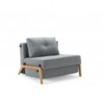 Trendy Cubed 90 Wood Single Sofa Bed Chair
