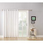 Mainstay Modern Blackout Energy Efficient Extra Wide Sliding Glass Door and  Patio Door Curtain Panel with