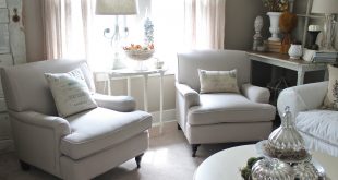 Marvelous Sampel Small Armchairs For Living Room White Colored Nailhead  Comfortable Velvet Fabric Cover