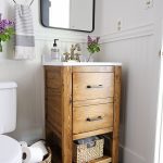DIY bathroom vanity in small bathroom makeover