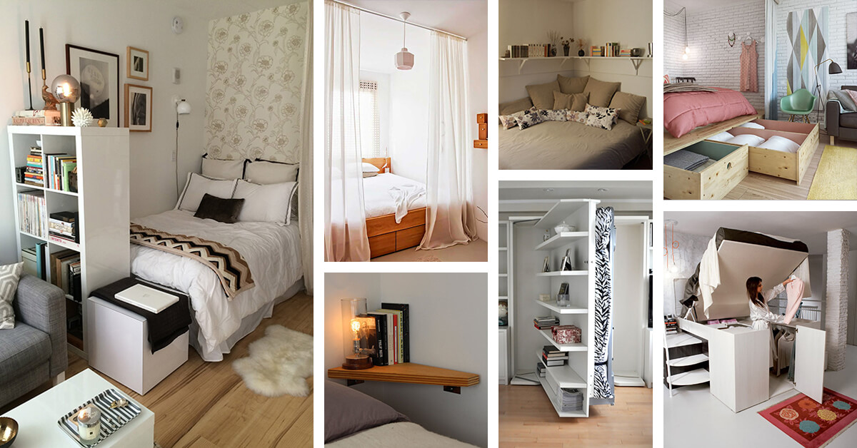37 Small Bedroom Designs and Ideas for Maximizing Your Small Space That Pop