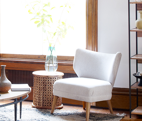Small Accent Chairs, Small Ottomans, Small Benches | west elm