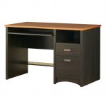 South Shore Gascony Collection Small Wood Computer Desk in Ebony - 7378070