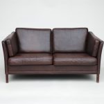 Creative of Small Leather Sofa Small Danish Dark Brown Leather Sofa Seating  Apollo Antiques