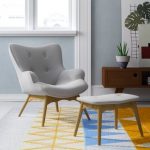 Blick Ducon Lounge Chair and Footstool