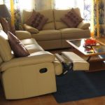 Small sectional sofa with recliner