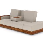 Sarai Storage Sofa Bed (Fabric Beige)