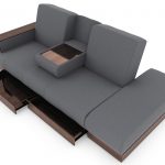 Sarai Storage Sofa Bed (Fabric Grey)