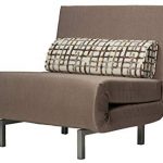Amazon.com: Cortesi Home Savion Taupe Convertible Accent Chair Bed