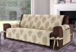 creative DIY sofa cover ideas beige cover brown sofa with ties