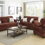 Brown Wood Sofa Loveseat and Chair Set - Steal-A-Sofa Furniture Outlet Los  Angeles CA