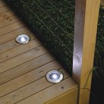 Solar lights for the deck use along steps or step down to another