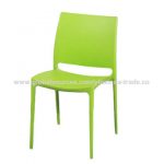 China Italian Design Bright Colored Plastic Stackable Chairs on