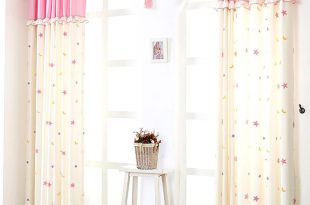 Modern-Beige-Cotton-And-Linen-Pink-Kids-Star-Curtains-CMT18058-1.jpg