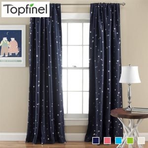 2019 Top Finel Better Modern Star Curtains For Children Kid Baby Room 100%  Polyester Soft Hypoallergeni Room Darking 85% Blackout From Lifegreen,