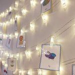 LED Fairy String Lights with Clips for Photos - 20 Battery Operated Warm  White Lights -