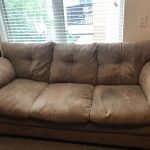 Great condition suede couch and loveseat
