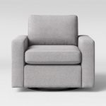 Barnstable Pillow Arm Transitional Swivel Arm Chair Gray - Threshold™ :  Target