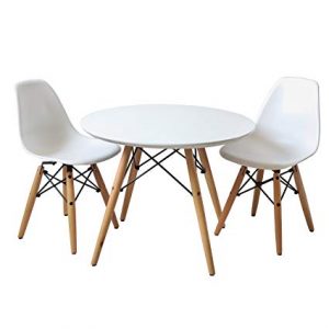 Amazon.com - Buschman Kids Modern Table with 2 Armless Chairs