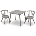 Delta Children Grey Windsor Table and 2-Chair Set