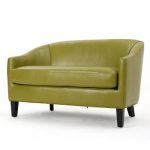 Justine Faux Leather Loveseat - Christopher Knight Home