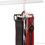 2019 Tie Rack Belt Holders Tie Racks Organizer Hanger Closet 20 Hooks  Rotating Men Neck Ties Housekeeping Organization Hangers Racks From Viola,
