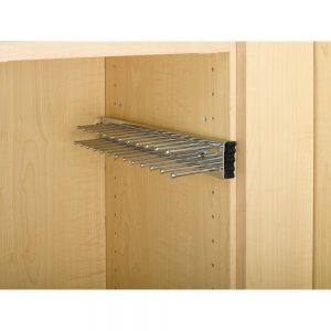 D Chrome Pull-Out Side Mount 9-Hook Tie Rack