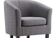Simpli Home AXCTUB-003-GL Austin 30 inch Wide Transitional Tub Chair in Grey