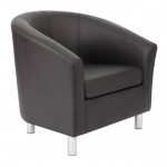 Armchair - PU Leather Tub Chair OF2201ML Reception Chairs - enlarged view