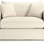 TAP TO ZOOM Willow Modern Slipcovered Twin Sleeper Sofa shown in Kingston,  Snow