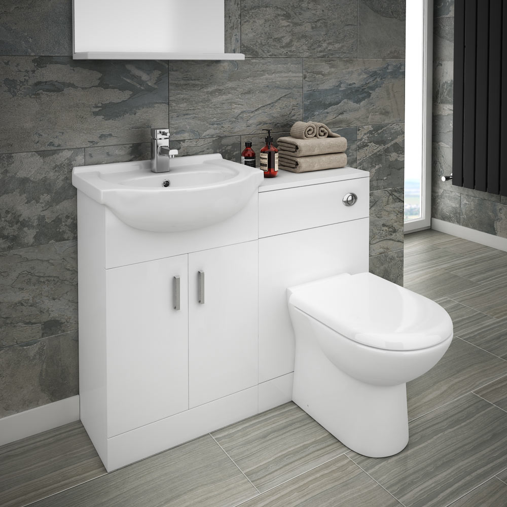 The Cove combined sink and toilet unit includes a basin, WC toilet and a  bathroom