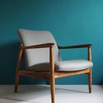 Vintage Armchair form Mid Century designed by Edmund Homa, Restored