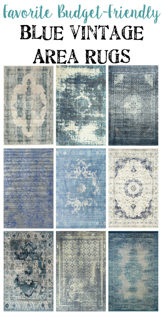 Favorite Budget Friendly Blue Vintage Rugs | Traveller Location - I love how  all of