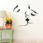 kiss wall stickers lover wall decal home bedroom wall decor romantic  stickers at Banggood sold out