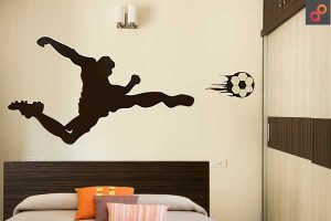 Kids Room. The Football Champ. Wall Painting Colorful Image Inspiration