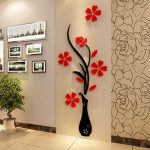 3D Plum Vase Wall Stickers Home Decor Creative Wall Decals Living Room  Entrance Painting Flowers For Room Home Decor DIY Hot New Home Decor Wall  Decals Home