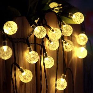 New RGB Led Outdoor String Lights 5M 40LEDs Crystal Ball Globe Fairy