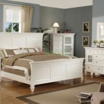 White Bedroom Set with Tall Headboard King and Queen Beds 126 | Xiorex;  Black Bedroom Furniture