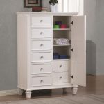White Wood Chest of Drawers - Steal-A-Sofa Furniture Outlet Los Angeles CA