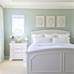 Sage (gray/green/blue tranquil spa-like feel), furniture is painted  Sherwin Williams (premium in Satin Finish) Elder White, Ballard Jardin  Toile drapes,