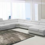 Your bookmark products. Divani Casa Pella Modern White Leather Sectional  Sofa