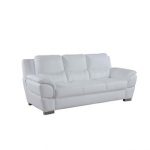 Pearl White Leather Sofa | Wayfair