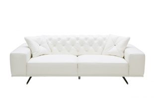 Your bookmark products. Divani Casa Bartlett Modern White Leather Sofa