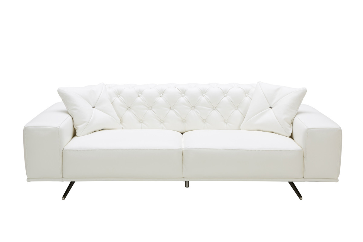 White Leather Sofa for Your Home