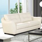 Off White Leather Sofas | Wayfair